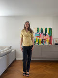 BUTTER YELLOW BUTTON-UP SHIRT