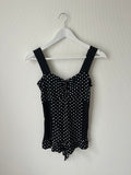 BLACK POLKADOTS TOP